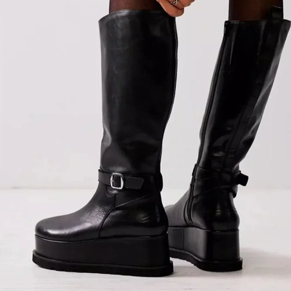 RESERVED Free People Not For Riding Platform Boots - Picture 1 of 4